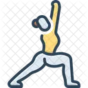 Yoga Zusammenfassung Fitness Symbol