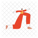 Yoga Poses Character Icon