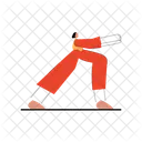Yoga Poses Character Icon