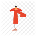 Yoga Poses Character Icon