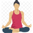 Yoga Fitness Exercising Icon