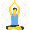 Yoga Relaxation Pose Icon