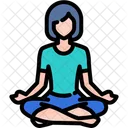 Yoga Meditation Healthy Icon