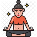 Yoga Meditation Relax Icon