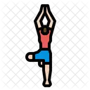 Yoga Pose Woman Icon