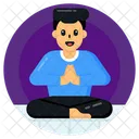 Meditation Yoga Meditative Practice Icon