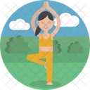 Yoga Fitness Exercise Icon