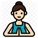 Yoga Spa Meditation Woman Activity Lifestyle Healthy Icon