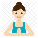 Yoga Spa Meditation Woman Activity Lifestyle Healthy Icon