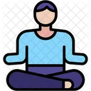 Yoga Meditation Relaxing Icon