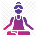 Yoga Woman Wellness Icon