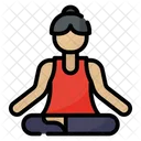 Yoga Woman Wellness Icon