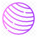 Yoga Ball Gym Exercise Icon