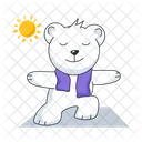 Yoga Bear  Icon