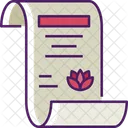 Yoga Certificate Certificate Exercise Icon