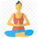 Yoga Frau Asanas Symbol