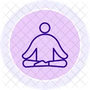 Yoga Line Icon Icon