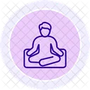 Yoga Line Icon Icon