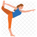 Chica Haciendo Ejercicio Trucos De Fitness Ejercicio Corporal Icon