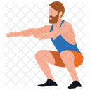 Chica Haciendo Ejercicio Trucos De Fitness Ejercicio Corporal Icon