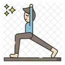 Yoga Exercise Fitness Icon