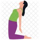 Fille Exercant Astuces De Fitness Exercice Corporel Icône