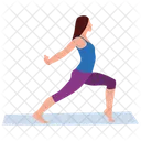 Fille Exercant Astuces De Fitness Exercice Corporel Icône