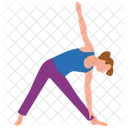 Fille Exercant Astuces De Fitness Exercice Corporel Icône