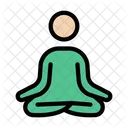 Yoga Fitness Healthcare Icon