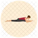 Pigeon Yoga Pose Icon