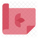 Yoga Mat Fitness Exercise Icon