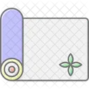 Yoga Mat Wellness Icon