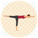 Warrior Yoga Pose Icon