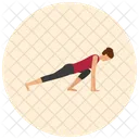 Half Plank Yoga Icon