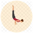 Handstand Yoga Pose Icon