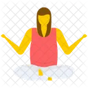 Yoga Relaxing Seated Icon