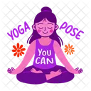 Yoga Pose Meditation Calmness Icon