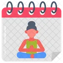 Yoga Schedule Training Schedule Time Table Icon