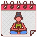 Yoga Schedule Training Schedule Time Table Icon