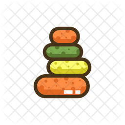 Yoga Stones Icon Of Colored Outline Style Available In Svg Png Eps Ai Icon Fonts