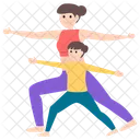 Yoga Training Body Fitness Aerobics Icon