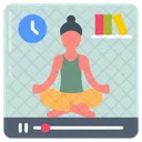 Yoga Video Yoga Practice Yoga Poses Icon