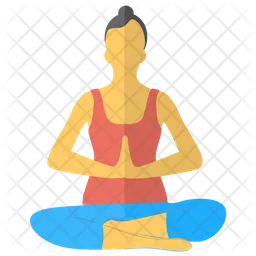 Yoga Woman  Icon