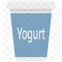 Latte Tazza Di Yogurt Spruzzata Di Yogurt Icon