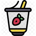 Yogurt Food Strawberry Icon