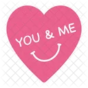 You Me Love Heart Couple Romantic Like And Icon