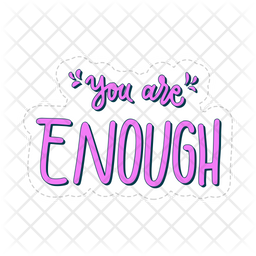 You are enough Icon - Download in Sticker Style