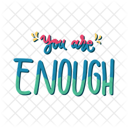 You are enough Icon - Download in Sticker Style