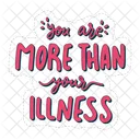 You Are More Than Your Illness Mental Health Psychology Icon