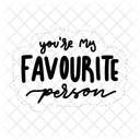 You Are My Favourite Person Friendship Besties Icon